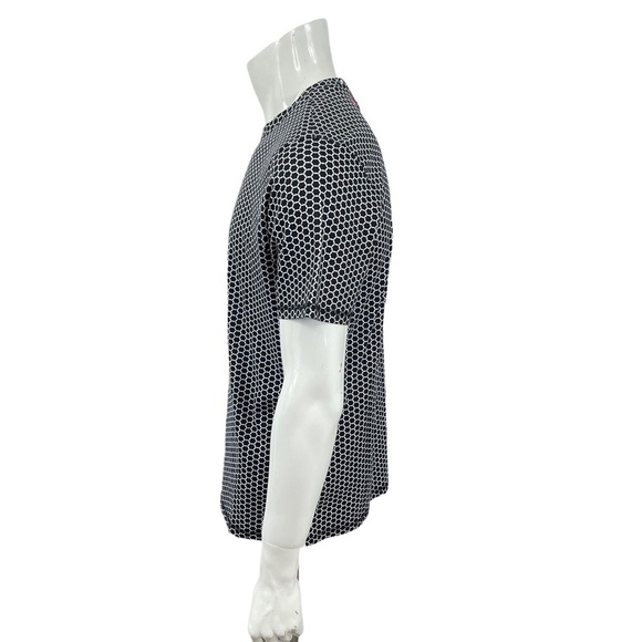 International Report Essentials Black White Geometric Crewneck T-shirt Mens XL - Picture 8 of 11